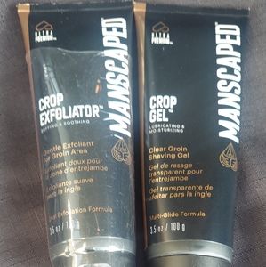 New Manscaped Groin Crop Gel and Crop Exfoliator Set 3 oz